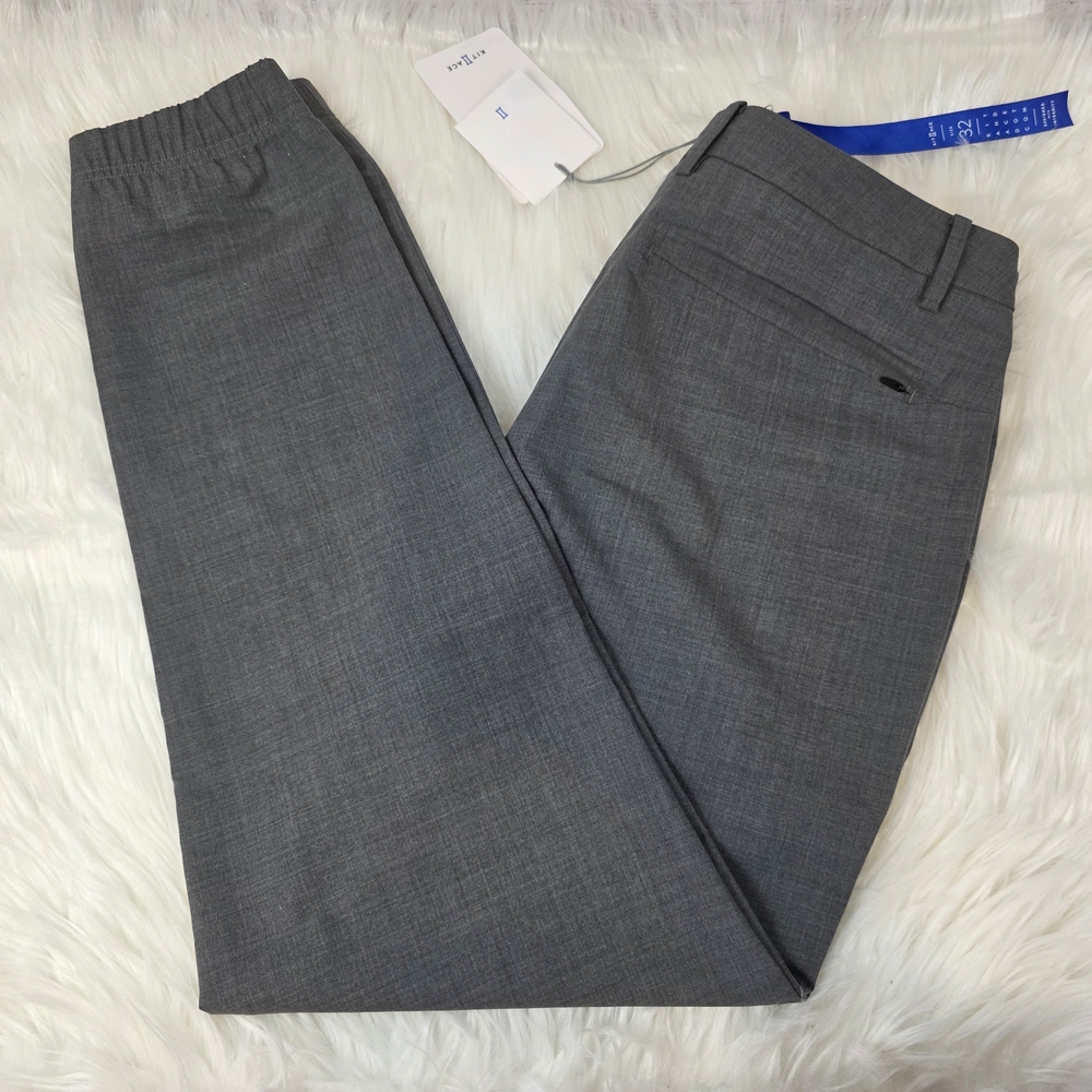 Kit And Ace Men's Gray Wool Blend Dress Jogger Pants